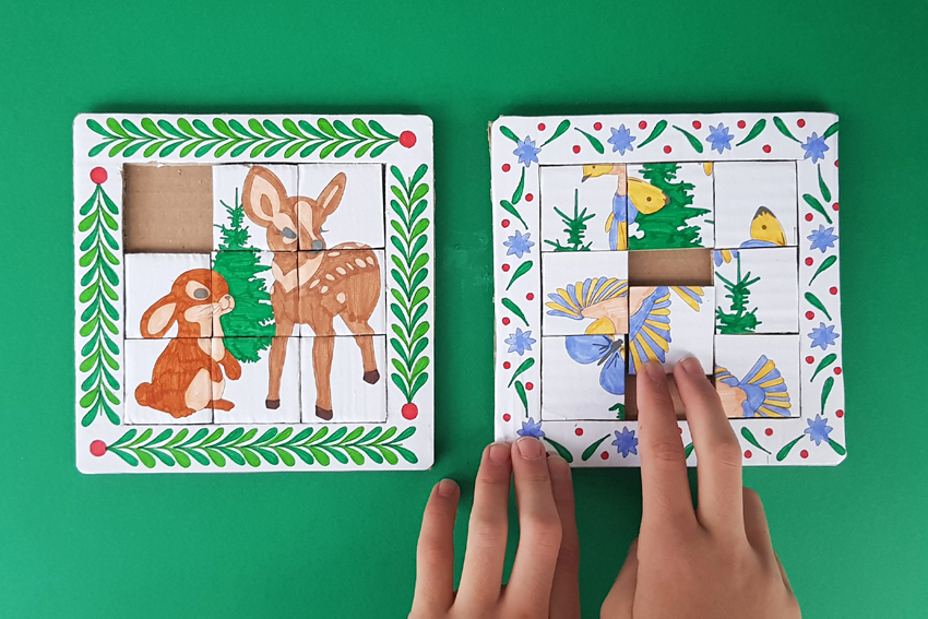 Illustration DIY-Puzzles animaux de la forêt